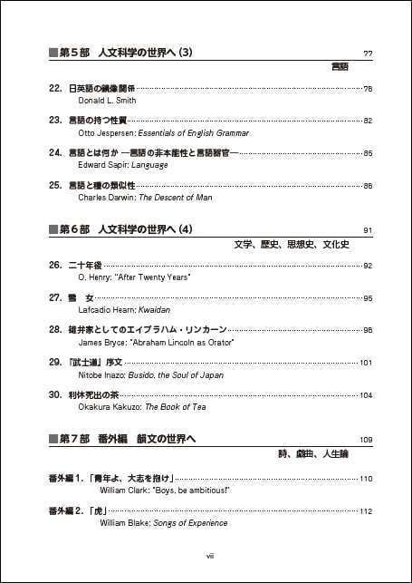 ［改訂新版］一度は読んでおきたい名文から学ぶ総合英語_目次3
